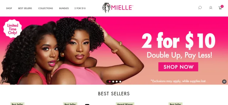 Screenshot Mielle Organics