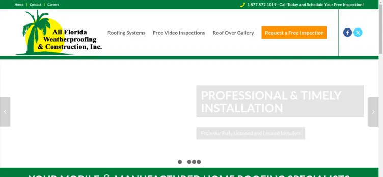 Screenshot All Florida Weatherproofing & Construction