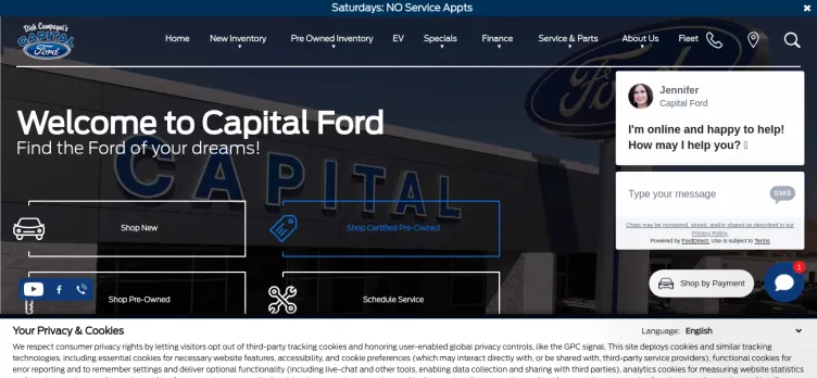 Screenshot Capital Ford