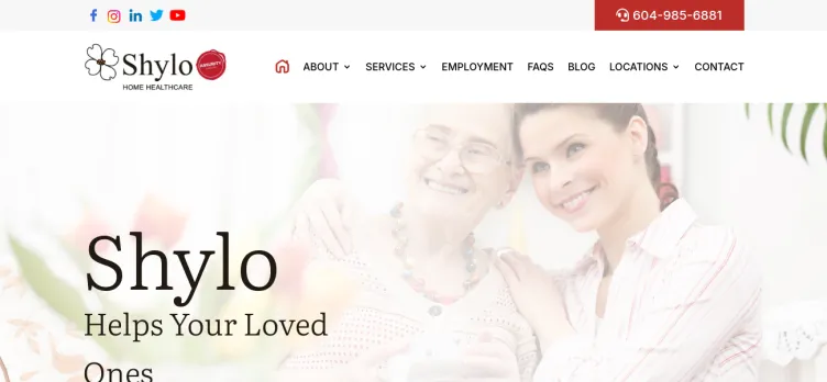 Screenshot Shylo Home Healthcare