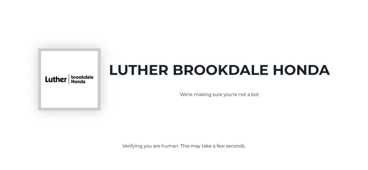 Screenshot Luther Brookdale Honda