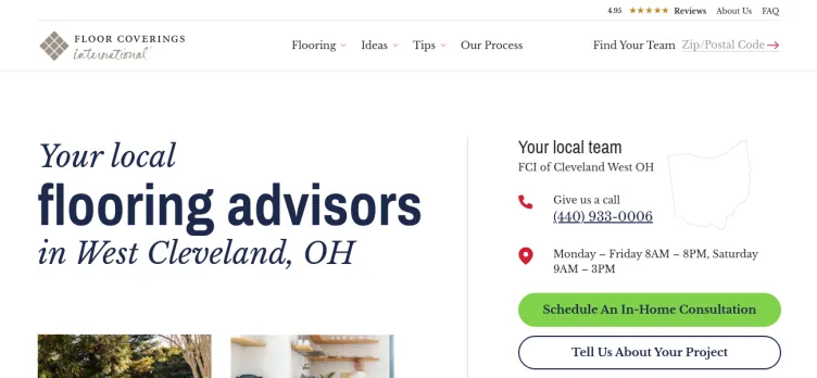 Screenshot Floor Coverings International Cleveland West