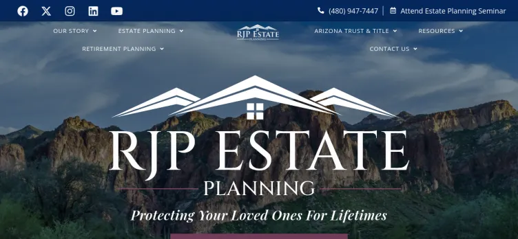 Screenshot RJP Estate Planning