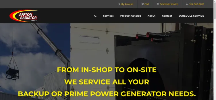 Screenshot Affton Radiator Services