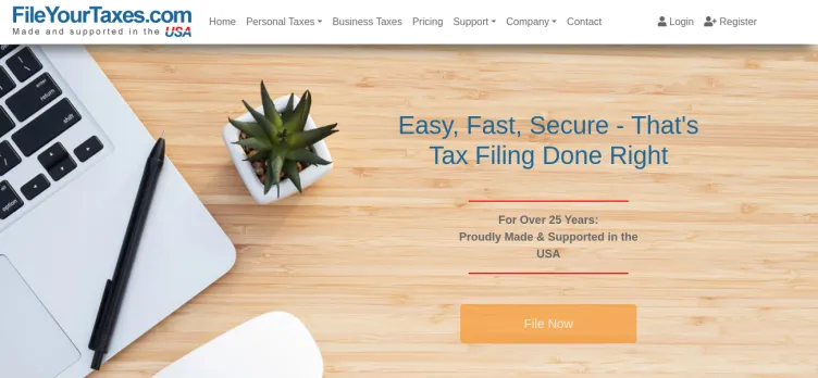 Screenshot FileYourTaxes.com