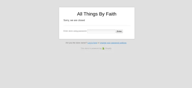 Screenshot All Things By Faith