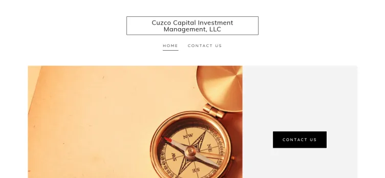 Screenshot Cuzco Capital Investment Management