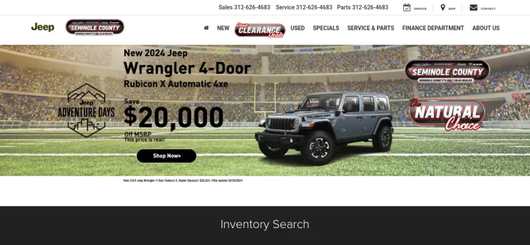 Screenshot Chrysler Dodge Jeep Ram Of Seminole County