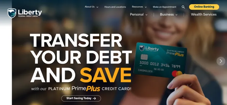 Screenshot Liberty Federal Credit Union