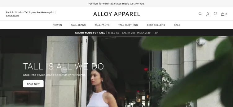 Screenshot Alloy Apparel & Accessories