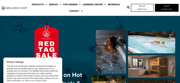 Screenshot Aquatic Home Living Ontario Inc. O/A Jacuzzi Hot Tubs Ontario