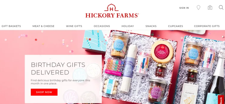 Screenshot Hickory Farms