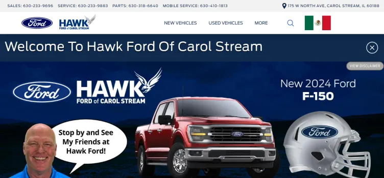 Screenshot Hawk Ford of Oak Lawn