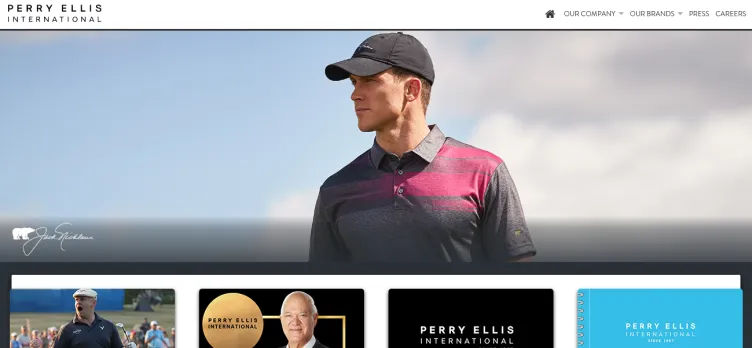 Screenshot Perry Ellis International