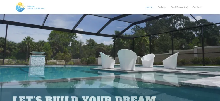 Screenshot A-Better Pool and Spa Service