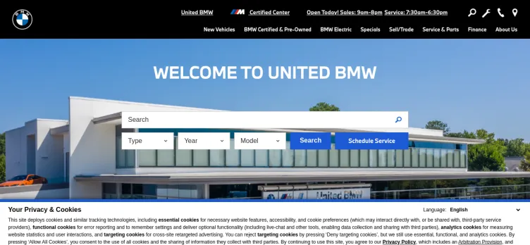 Screenshot United BMW-Roswell