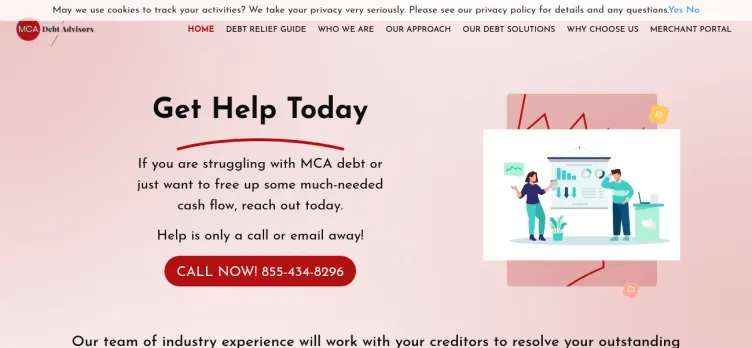 Screenshot MCA Debt Advisors