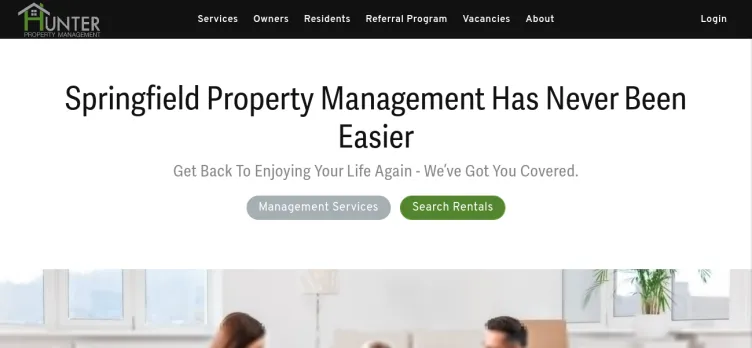 Screenshot Hunter Property Management