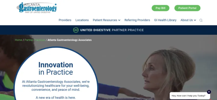 Screenshot Atlanta Gastroenterology Associates