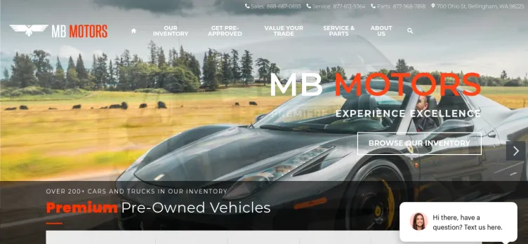 Screenshot MB Motors