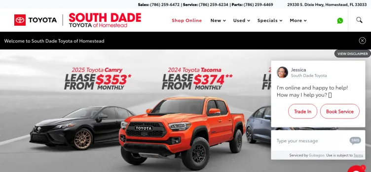 Screenshot South Dade Toyota