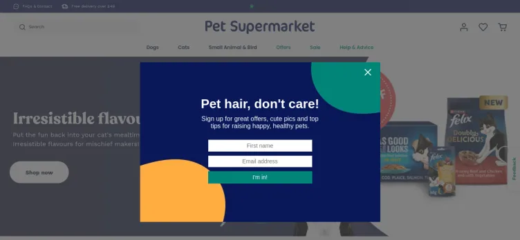 Screenshot Pet Supermarket