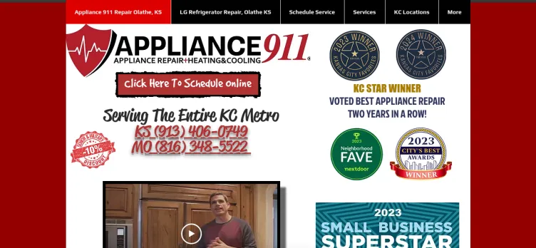 Screenshot Appliance 911