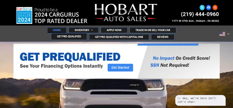 Screenshot Hobart Auto Sales