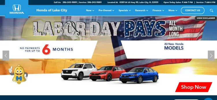 Screenshot Honda of Lake City