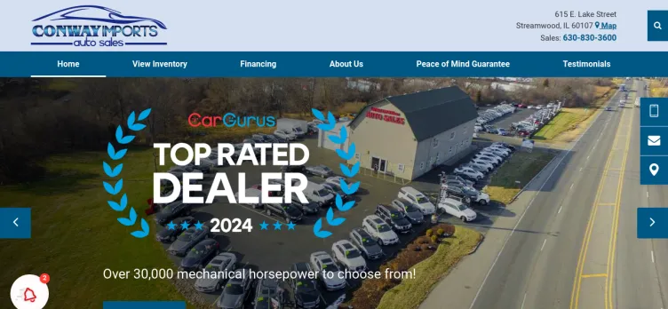 Screenshot Conway Imports Auto Sales