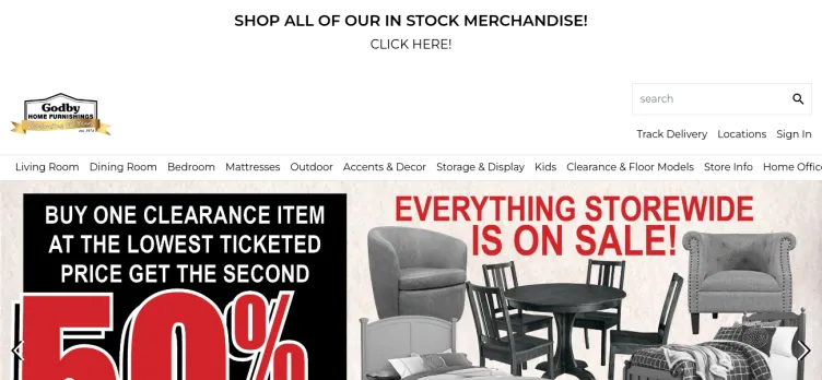 Screenshot Godby Home Furnishings