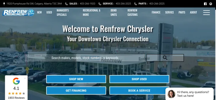 Screenshot Renfrew Chrysler