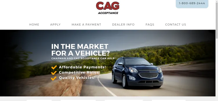 Screenshot CAG Acceptance