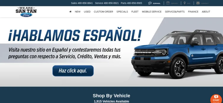 Screenshot San Tan Ford