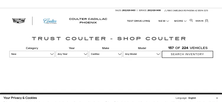 Screenshot Coulter Cadillac