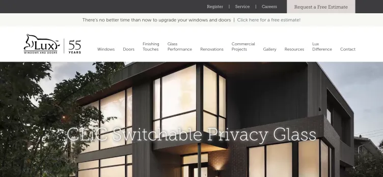 Screenshot Lux Windows & Glass