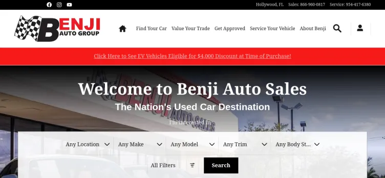 Screenshot Benji Auto Sales