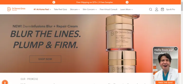 Screenshot Dr. Dennis Gross Skincare