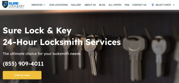 Screenshot Sure Lock & Key