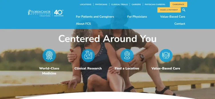 Screenshot Florida Cancer Specialists