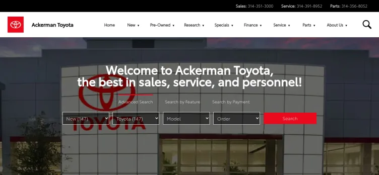 Screenshot Jerry Ackerman Toyota