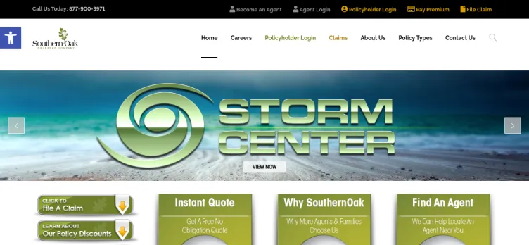 Screenshot Southern Oak Insurance Company