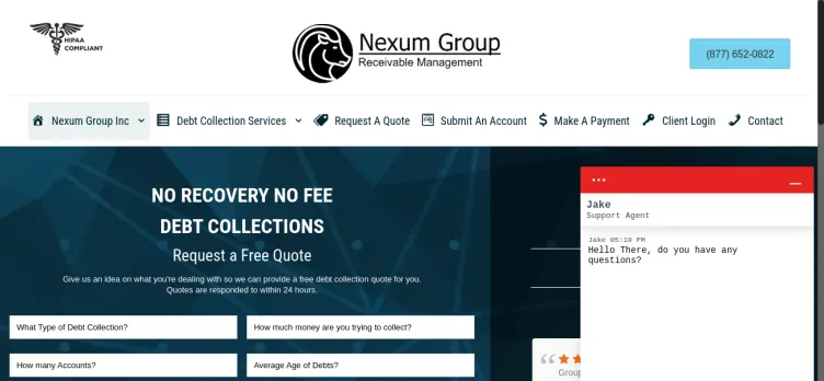 Screenshot Nexum Group