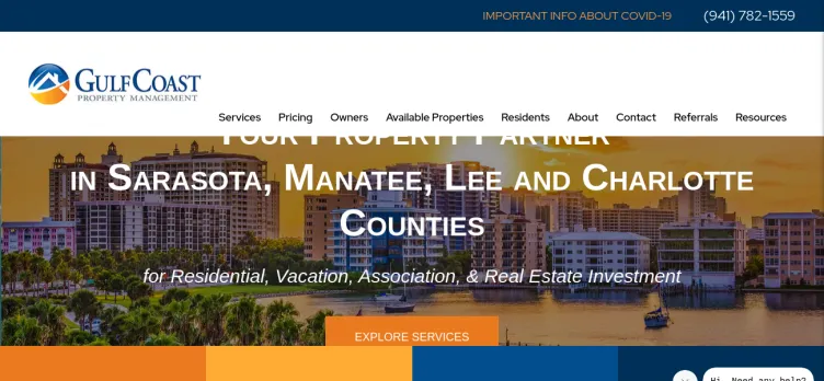 Screenshot Gulf Coast Property Management