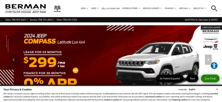 Screenshot Berman Chrysler Dodge Jeep Ram