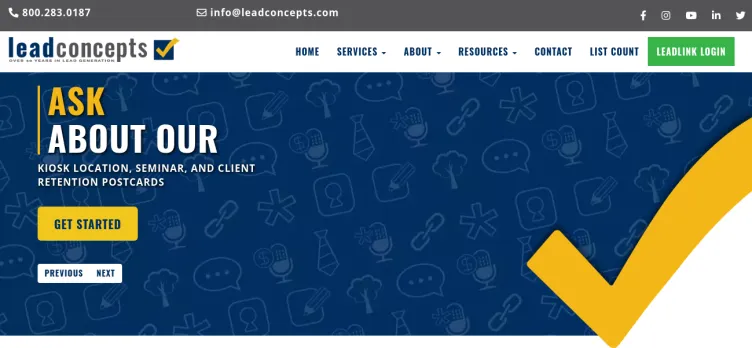 Screenshot Lead Concepts