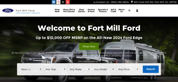 Screenshot Fort Mill Ford