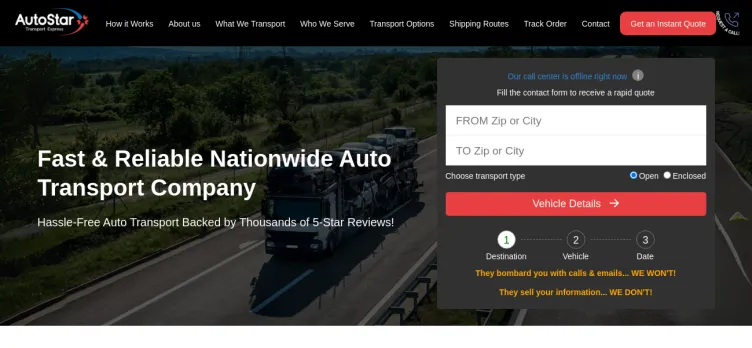 Screenshot AutoStar Transport Express