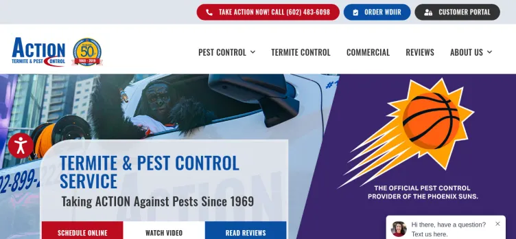 Screenshot ACTION Termite & Pest Control