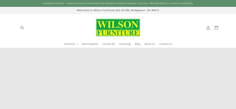 Screenshot Wilson's Furniture